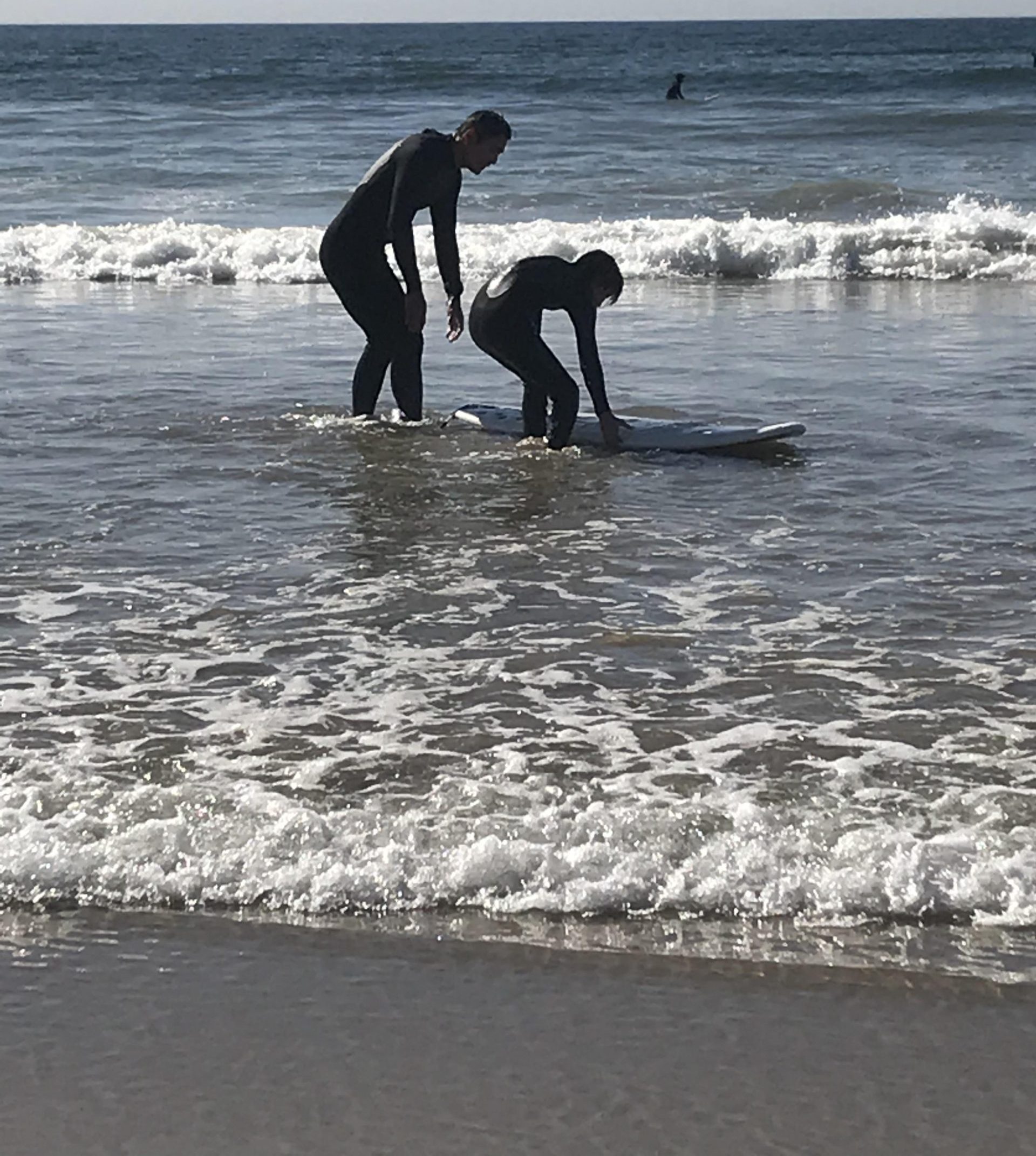 learning to surf Manhattan beach